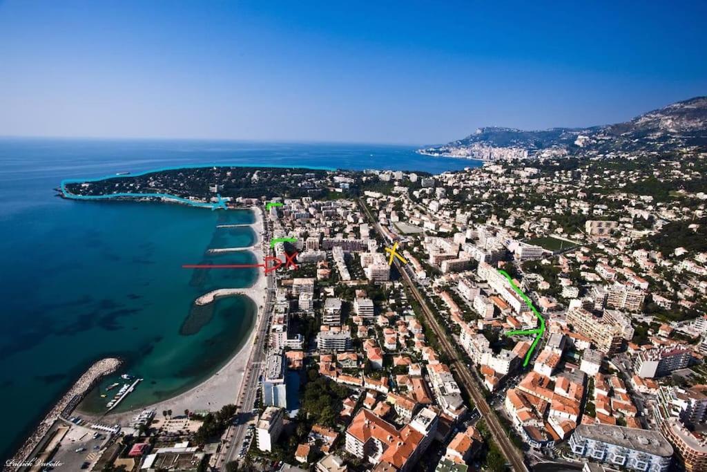 French Riviera: Seafront Apt & Pool Near Monaco Roquebrune-Cap-Martin Luaran gambar